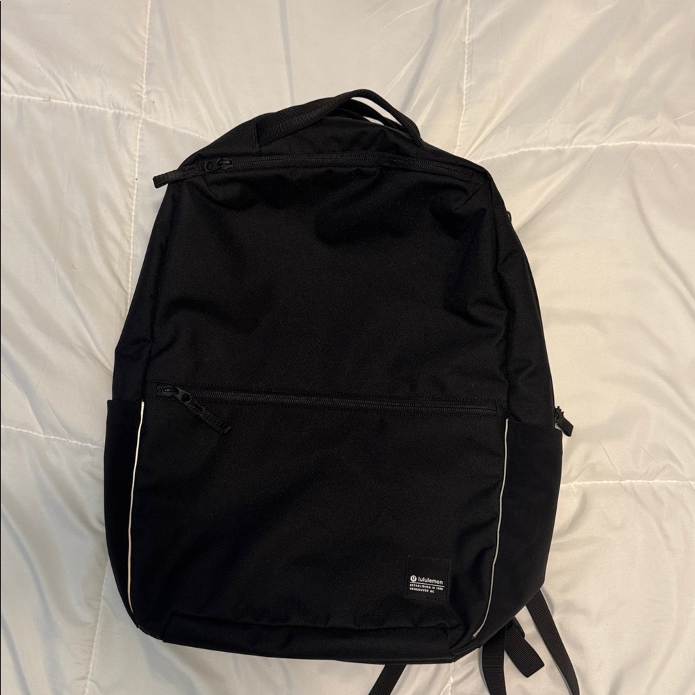 Lululemon Athletica Black Double Zip Backpack